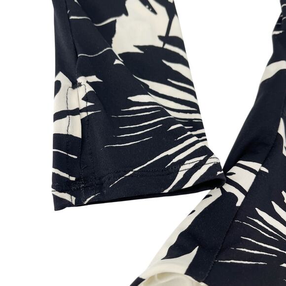 Trina Turk Lennox One Piece Swimsuit Long Sleeve Zip Rash Guard Paddle Suit XL - Picture 5 of 12